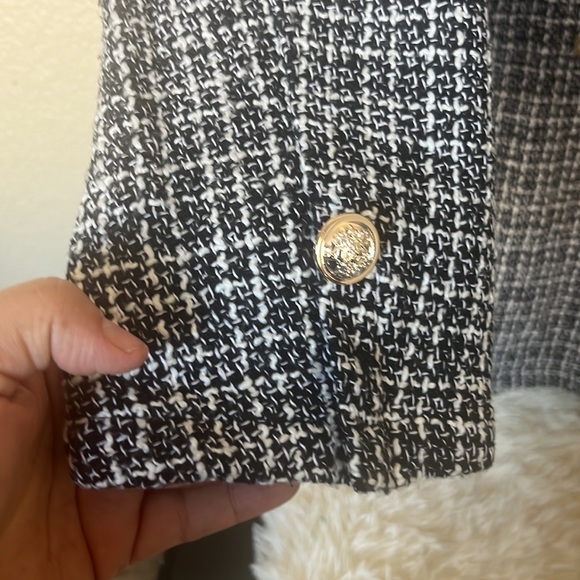 Shein black and white Blazer sz 12 - Picture 3 of 8